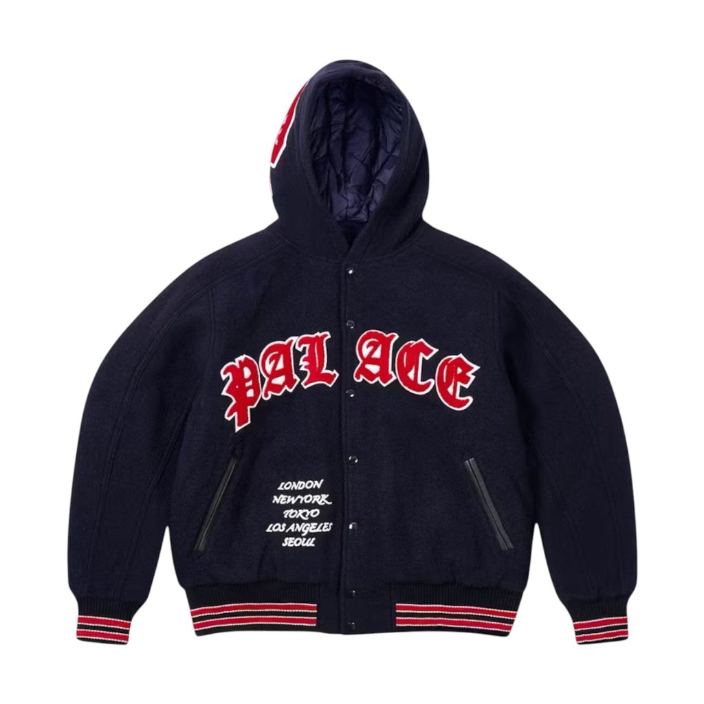 Palace Hooded Varsity Jacket